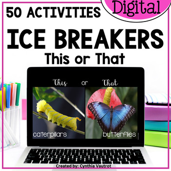 Preview of First Day Back to School Ice Breakers This or That First Week Fun Activities