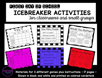 Collaborative Icebreaker - Back to School Scatter Game