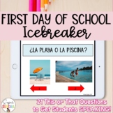 First Day of School Icebreaker (Spanish)