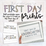 First Day of School K-5 Prints