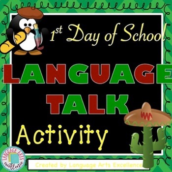 Preview of First Day of School "Language Talk"
