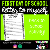 First Day of School - Letter to Myself