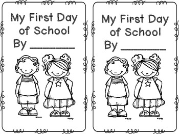 Preview of First Day of School Mini Book *Freebie