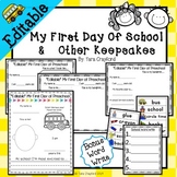 First Day of School & Other Back to School Keepsakes (Editable)