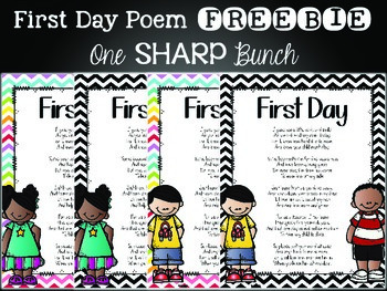 Preview of First Day of School Parent Poem