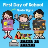 First Day of School Photo Sign