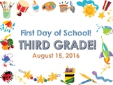First Day of School Photo Sign -  Editable!