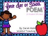 First Day of School Poem {a student gift idea}