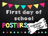 First Day of School Posters/Signs  { Kg-College! }