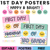 First Day of School Posters for Back to School Student Pho