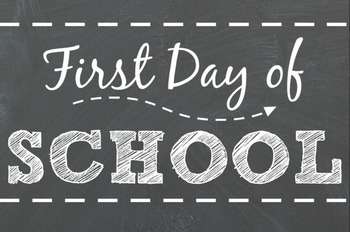 First Day of School Printable by Kindie Land Resources | TpT