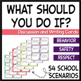School Scenario and Safety Themed Task Cards All Ages