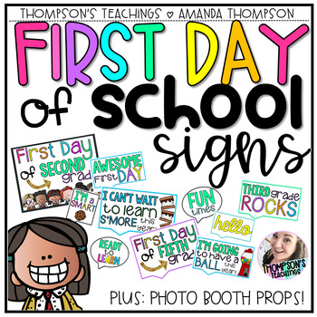 Jetec First Day of School and Last Day of School Photo Prop Sign First and Last Day of School Chalkboard Signs Double-Sided School Photo Sign for School Party Celebration Supplies 1st Grade 