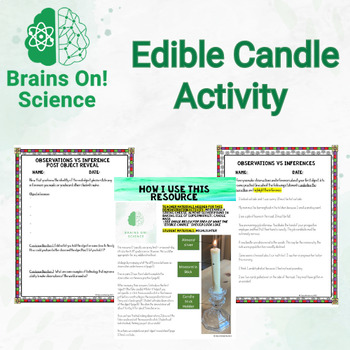 Preview of Back to School Middle School Science First Day Activity {Edible Candle Demo}