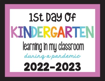 Printable 2019-2020 Chalkboard Sign First day of Pre-K2 Sign First Day Sign Photo Prop INSTANT Download First Day of School Sign