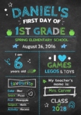 First Day of School Sign / Back to School Sign {EDITABLE}