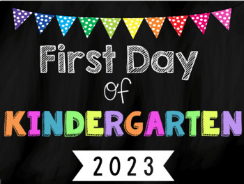 2022 First Day of School Sign FREEBIE by Miss T's Creations | TpT