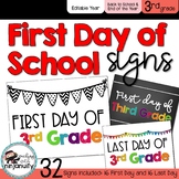 First Day and Last Day of School Signs - 3rd Grade