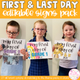 First Day of School Signs | Editable