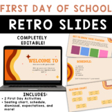 First Day of School Slides & Activities: Retro