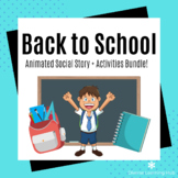 First Day of School Social Story and Activities Bundle for Special Education