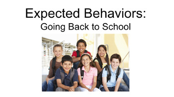 Preview of First Day of School Social Story on Expected Behaviors