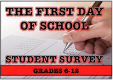 First Day of School - Student Interest Survey Packet