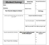 First Day of School Student Survey