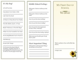 First Day of School Time Capsule Brochure (Changes)