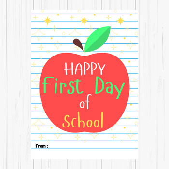 Preview of First Day of School Treat Tags & Gift Ideas Back to School