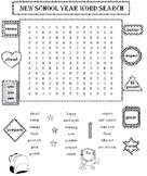 First Day of School Word Search Puzzle (Elem)