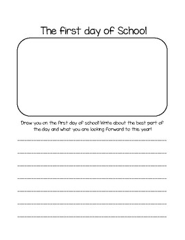 first day of school creative writing prompts