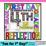 First Day of School for 4th Grade: Reflection Writing Paper
