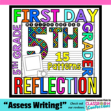First Day of School for 5th Grade: Reflection Writing Paper