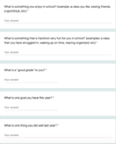 First Day of School get to know you google form-EDITABLE
