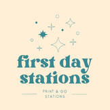First Day of School stations for Middle Schoolers