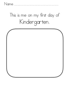 Preview of First Day of School worksheet Back to School TK, K, 1st, 2nd, all grades