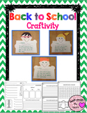 Back to School Craftivity and Printables