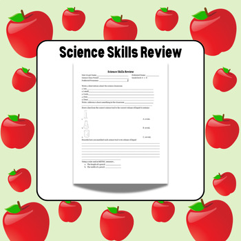 Preview of First Day of Science Class - Science Skills Review