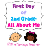 First Day of Second Grade All about Me Packet