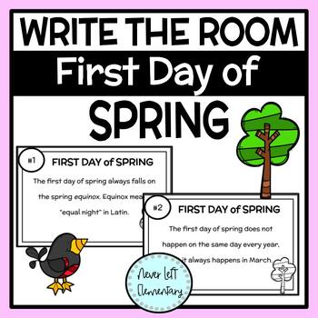 Preview of First Day of Spring Activity - Write the Room