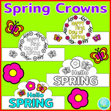 First Day of Spring Crowns Hats Headbands Craft Coloring S