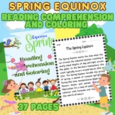 First Day of Spring Equinox Reading Passages And Coloring 