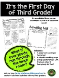 First Day of Third Grade Printables