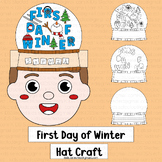 First Day of Winter Activities Hat Snow Globe Name Craft C