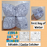 First Day of Winter Craft Cooties Catcher Writing Activiti