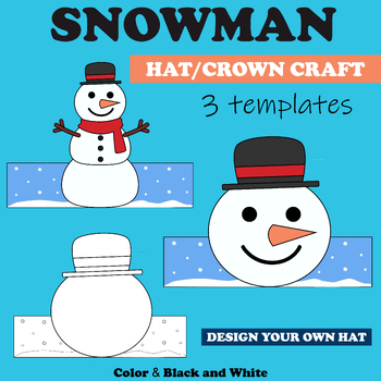 Snowman Headband Craft For Kids [Free Template]
