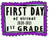 First Day of virtual school 20-21