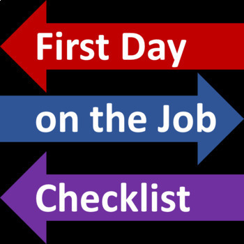 Preview of First Day on the Job Checklist FREE