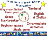 First Day of Italian class bundle